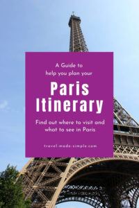 Our guide to planning your Paris itinerary is packed with tons of tips to help you have the best Paris vacation possible. You'll learn what attractions to see, what tours we recommend, and much more. | Paris itinerary | Paris vacation | Paris travel tips | things to do in Paris | how to plan a trip to Paris