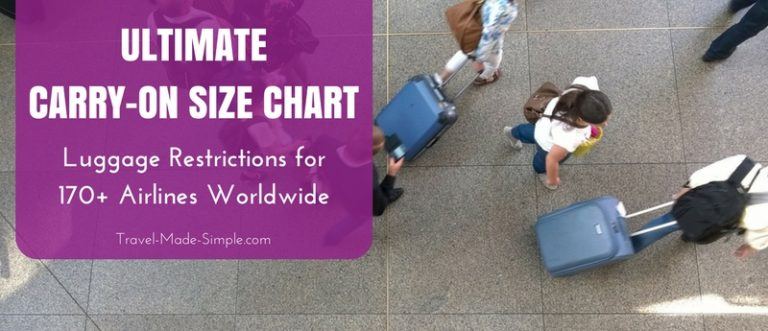 Carry On Luggage Size Chart Best Guide To Airline Carry On Dimensions 2023 Travel Made Simple