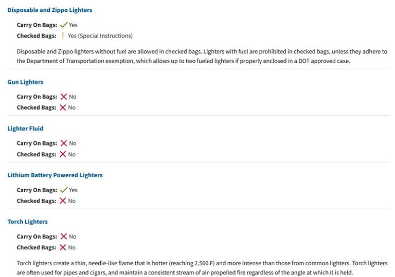 Can you bring a lighter on a plane? (2024) Travel Made Simple