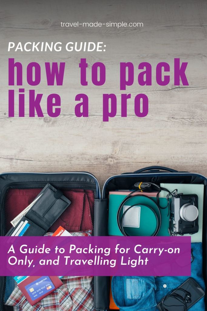 What to Pack for a Trip Travel Packing Checklist for CarryOn Only