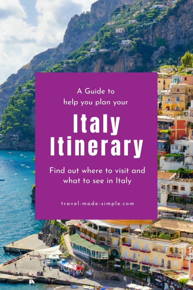 Simple Italy Itinerary Ideas for Planning One Week in Italy Travel