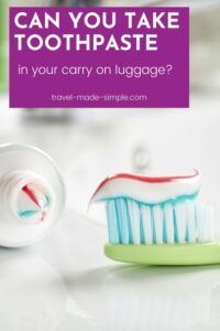 How much toothpaste can sale you carry on a plane