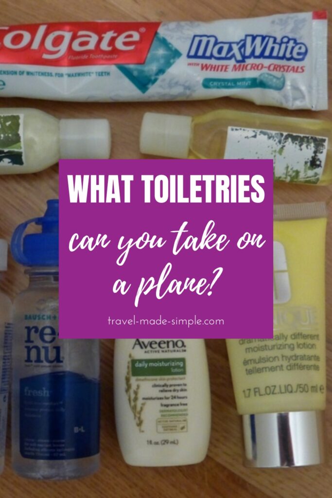 What toiletries can you take on a plane? (2024) Travel Made Simple