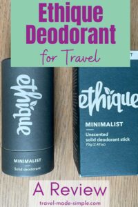 If you're looking for the best small deodorant for travel, look no further. In this Ethique deodorant review, I'll show you why it's a great choice.